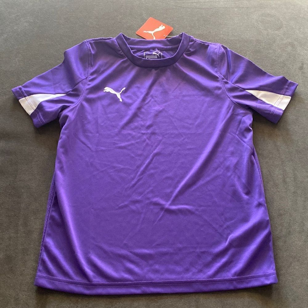 Girls Puma Purple and White T-Shirt Size M NWT